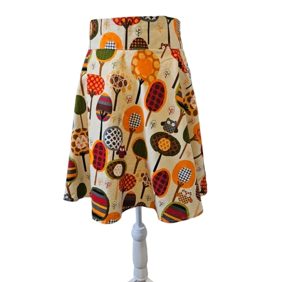 Colorful Patterned Women's Skirt - Picture 2 of 4